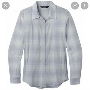 NWT - Outdoor Research Astroman Long Sleeve Sunshirt - Titanium Plaid XS